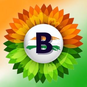 B Alphabet Name Indian Flag Profile Picture for WhatsApp Dp