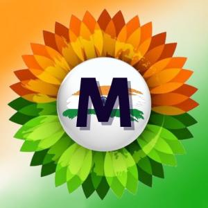 M Alphabet Name Indian Flag Profile Picture for WhatsApp Dp