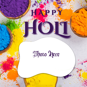 Custom Holi Cards With Photo And Name For Friends And Family