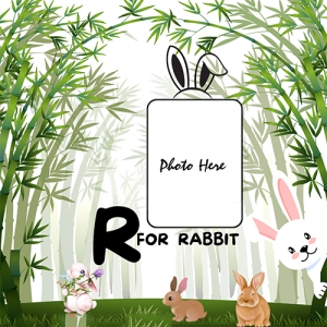 Rabbit-Themed Fun Photo Frame For Kids To Learn Alphabets