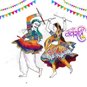 Navratri 2025 Editable Wishes Card For Free Online Sharing