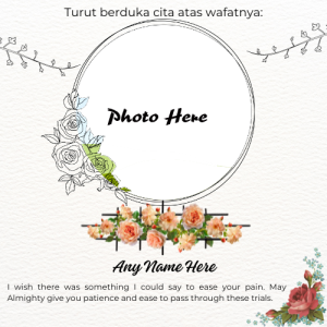 Islamic RIP Card with Name Custom Edit