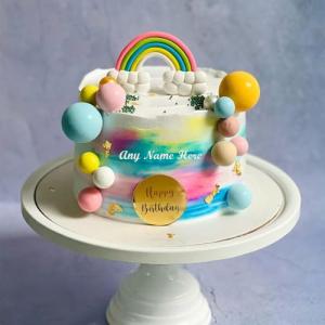 Wishing a Happy Cake with Personalized Name Custom Edit