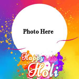 Wishing a Special Photo Frame of Happy Holi with Photo Custom Edit